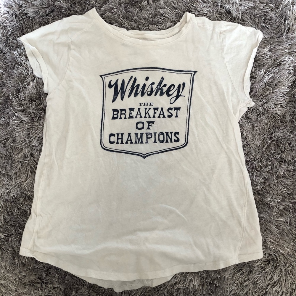 Whiskey The Breakfast of Champions tee shirt